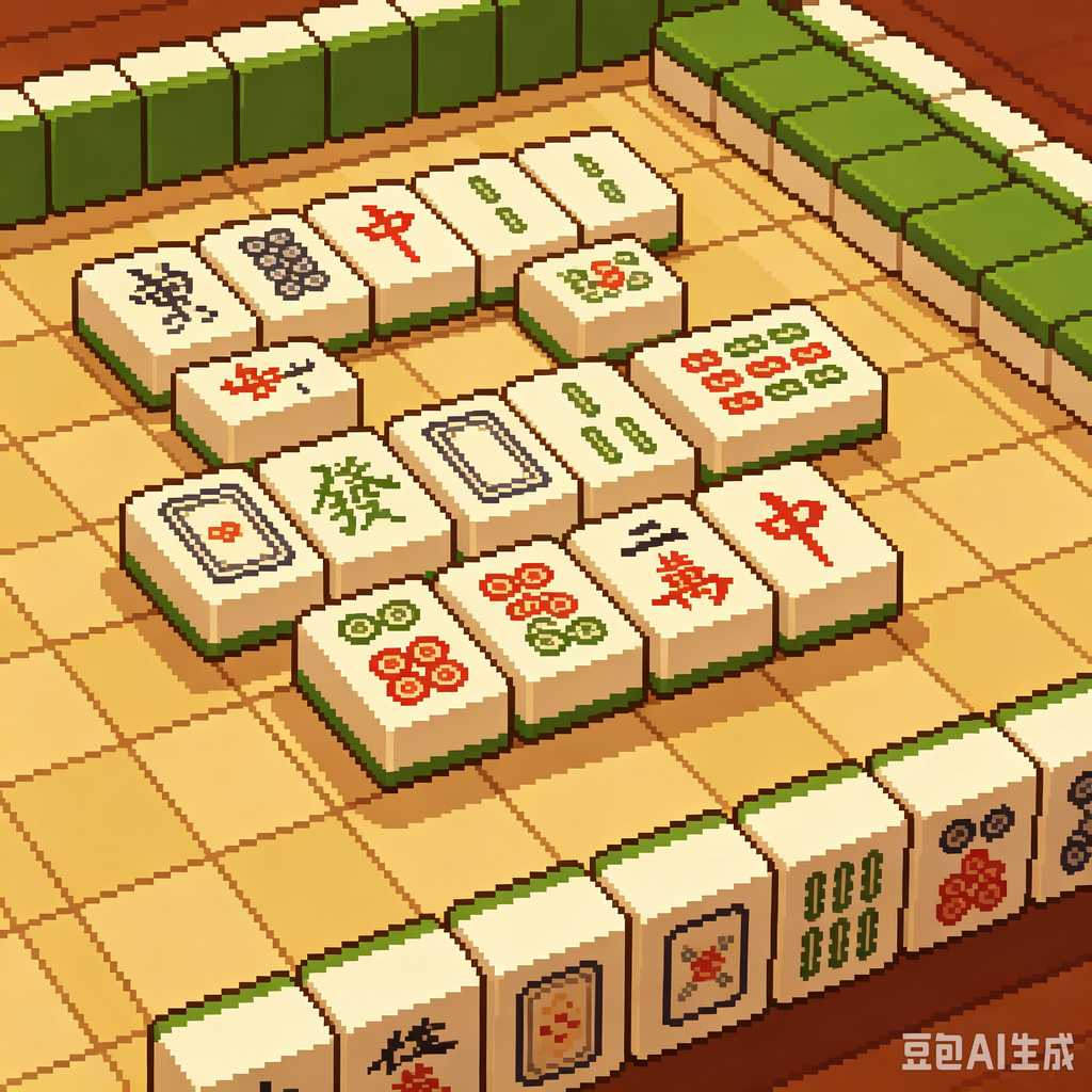 engraved mahjong tiles